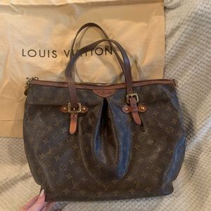 Louis Vuitton Palermo GM with leather strap (not LV). Open to trading.